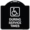 Signmission During Service Times With Graphic Heavy-Gauge Aluminum Architectural Sign, 18" x 18", BS-1818-24119 A-DES-BS-1818-24119 - alternate 1